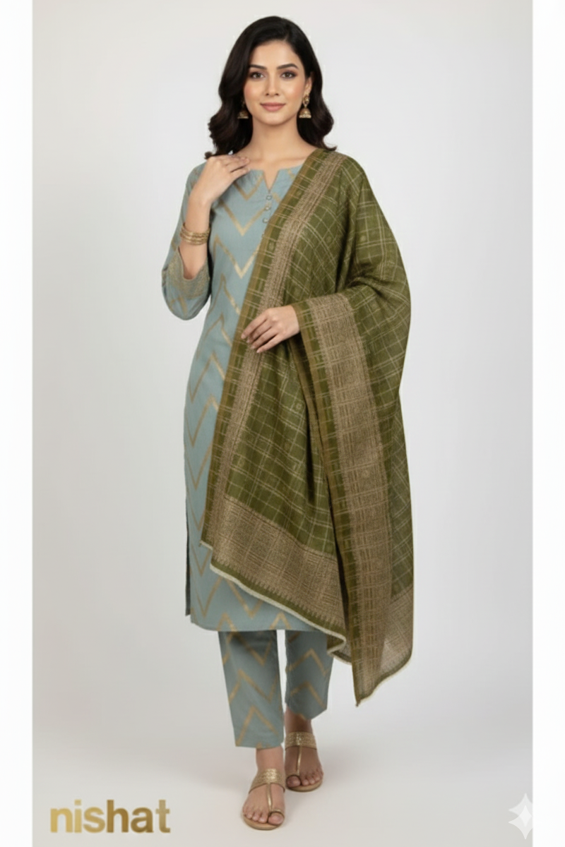 Nishat 3Piece jacquard