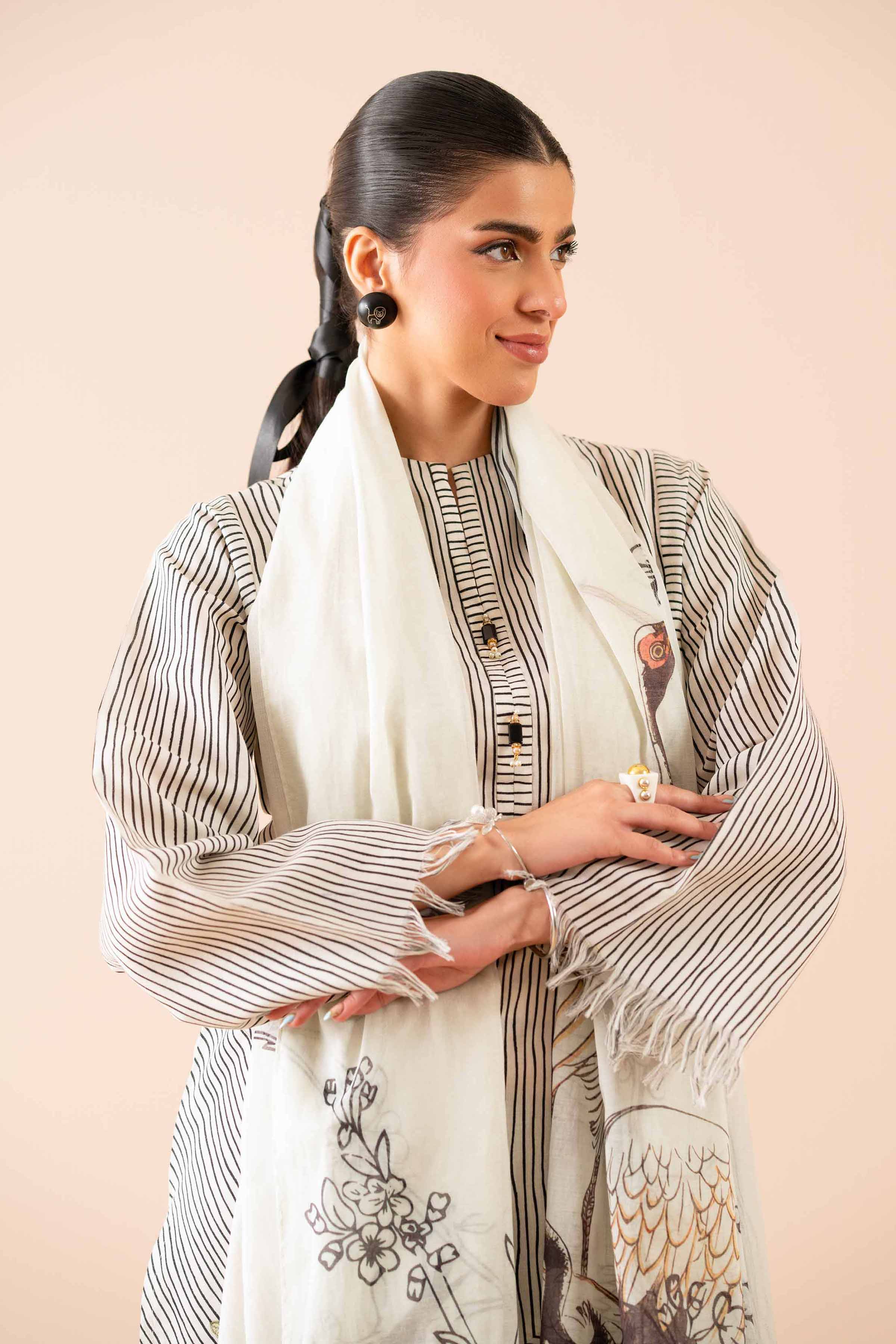 Nishat 3 piece Printed Suit  (SAFARI)